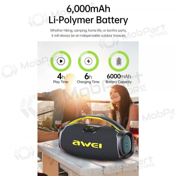 Bluetooth bärbar högtalare Awei KA16 60W svart
