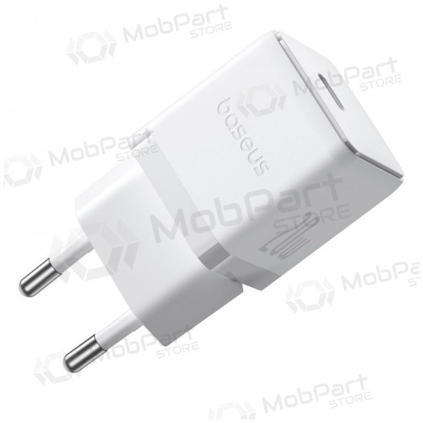 Laddare Baseus Palm 20W USB-C + USB-C to USB-C cable 1.0m vit P10111602213-01