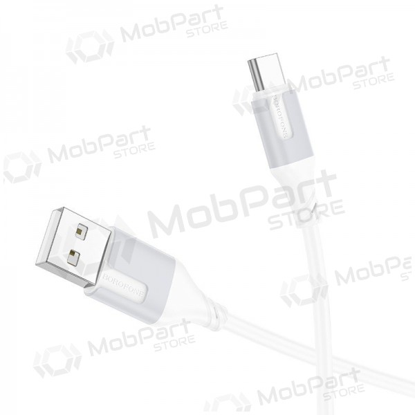 USB-C-kabel Borofone BX101 USB-A till USB-C 1 m vit