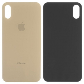 Apple iPhone XS baksida / batterilucka (guld) (bigger hole for camera)