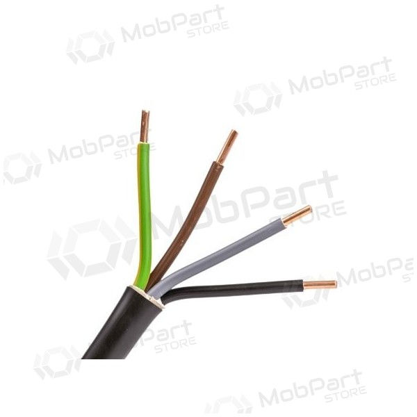 Kraftkabel Lietkabelis CYKY 5x2.5 mm² koppar PVC 450/750V 100 m rulle.