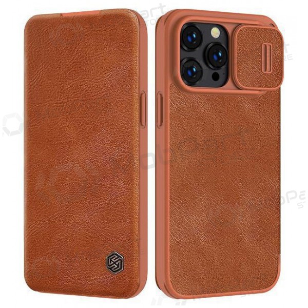 Apple iPhone 14 Pro fodral „Nillkin Leather“ (brun) Apple iPhone 14 Pro fodral „Nillkin Leather“ (brun)