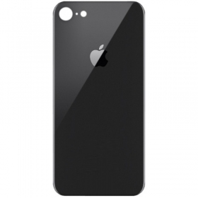 Apple iPhone SE 2020 baksida / batterilucka (svart) (bigger hole for camera)