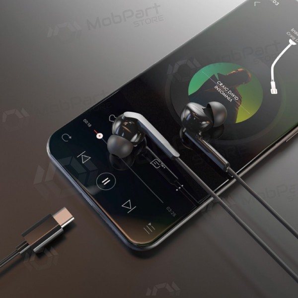 USB-C hörlurar Dudao X3C+ svarta