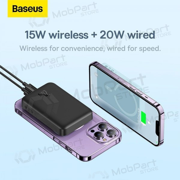Powerbank Power Bank Baseus Magnetic Mini Air 20W 10000mAh svart P10059001113-00