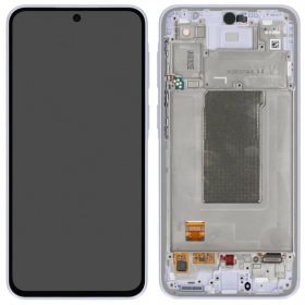 Samsung Galaxy A37 5G skärm (lavendel) (med ram) (original)