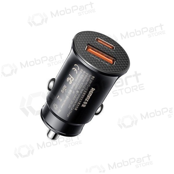 Billaddare Remax RCC358 30W USB-C/USB-A svart