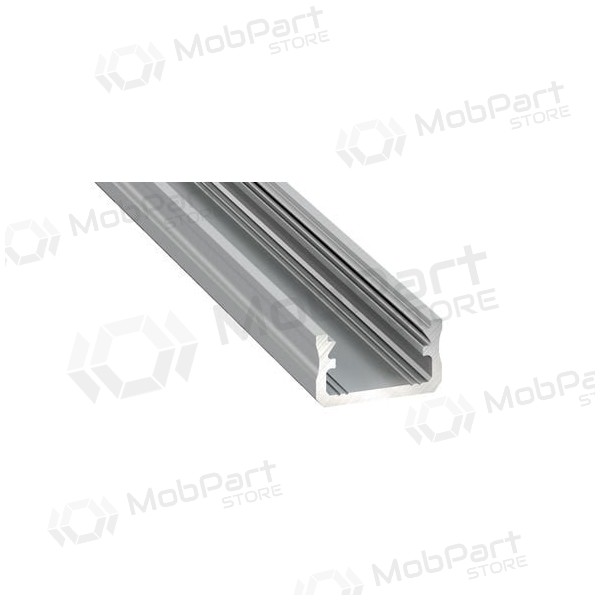 Aliuminis anoduotas profilis Lumines LED juostoms A (grå, anoduotas, 2m)