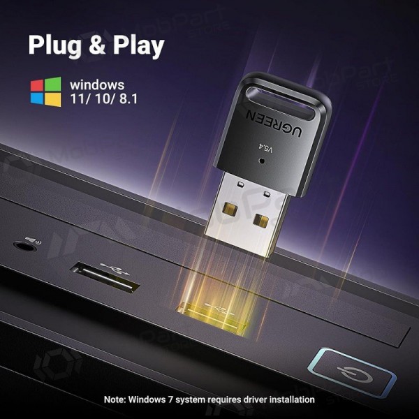 Bluetooth adapter Ugreen CM748 Bluetooth 5.4 (35058) svart