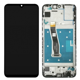 Huawei P Smart 2020 skärm (svart) (med ram) (begagnad grade B, original)