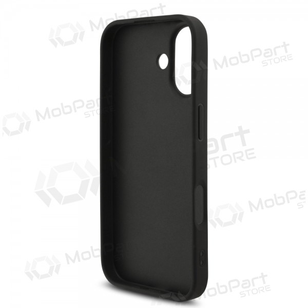 Apple iPhone 17 fodral - Guess PU 4G Metal Logo Strap (svart)