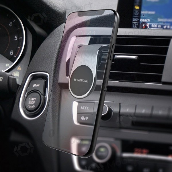 Automobilinis Universell telefono laikiklis Borofone BH10, tvirtinamas ant ventiliacijos grotelių, magnetinis, svart
