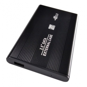 2.5" HDD fodral USB2.0, 6.5 cm