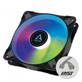 ARCTIC P12 PWM PST A-RGB, fläkt, 4-pin, 120mm, svart