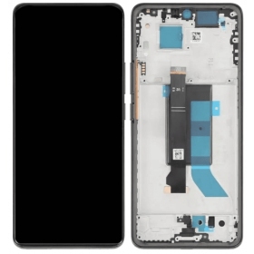 Xiaomi Redmi Note 14 Pro 5G skärm (svart) (med ram) (OLED)