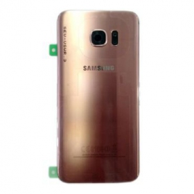 Samsung G935F Galaxy S7 Edge baksida / batterilucka rosa (rose pink) (begagnad grade C, original)