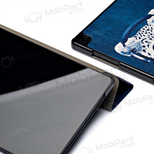 Samsung Galaxy Tab A9+, Tab A11+ fodral -Smart Leather- (sad cat)