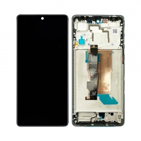 Ekranas Xiaomi Poco F5 5G su lietimui jautriu stikliuku och rėmeliu Blue OLED