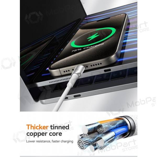 USB kabel Joyroom S-A51 USB-C to Lightning 30W 1.2m grå