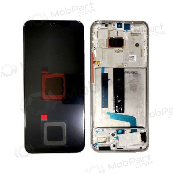 Xiaomi Mi 10 Lite 5G skärm (vit) (med ram) (service pack) (original)