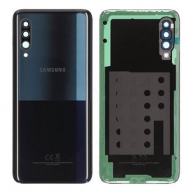Samsung A908 Galaxy A90 5G 2019 baksida / batterilucka (svart) (begagnad grade B, original)
