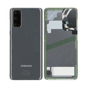 Samsung G981F / G980 Galaxy S20 baksida / batterilucka grå (Cosmic Grey) (begagnad grade B, original)