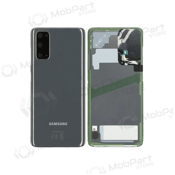 Samsung G981F / G980 Galaxy S20 baksida / batterilucka grå (Cosmic Grey) (begagnad grade B, original) Samsung G981F / G980 Galaxy S20 baksida / batterilucka grå (Cosmic Grey) (begagnad grade B, original)