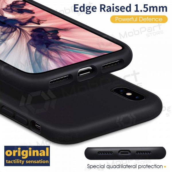 Apple iPhone 12 mini fodral - Liquid Silicone 1.5mm (svart)