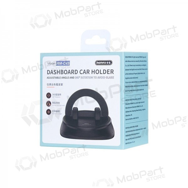 Universal bilhållare Remax RM-C43 (dashboard) svart