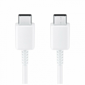 USB kabel original Samsung EP-DA705BWE 25W 3A Type-C-Type-C 1.0m vit