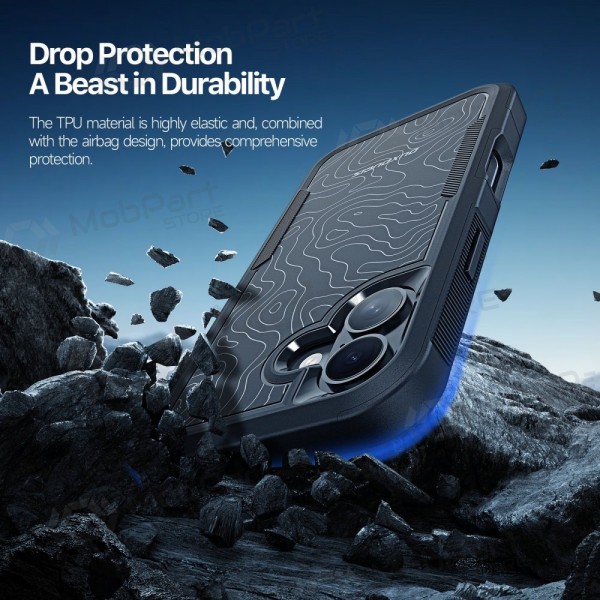 Apple iPhone 17 fodral - Dux Ducis Shld - svart (Contour Pattern)