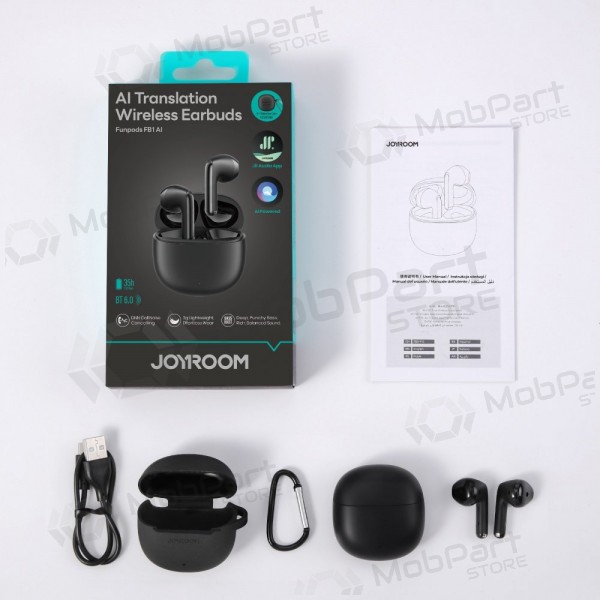 Trådlösa hörlurar med mikrofon Joyroom JR-FB1 Bluetooth svarta