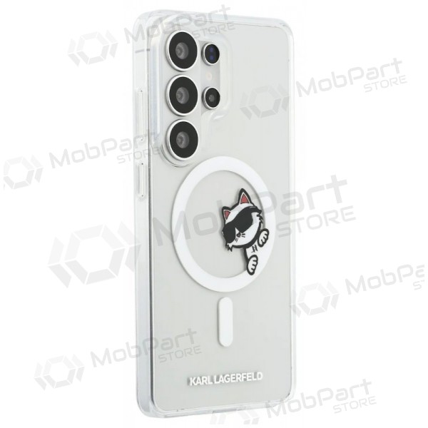 Samsung Galaxy S26 Ultra fodral - Karl Lagerfeld IML Choupette Peekaboo Logo Magnetic (transparent)