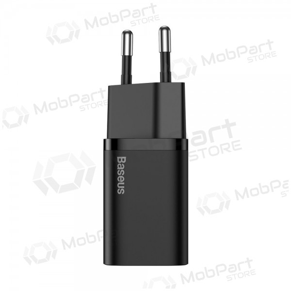 Laddare buitinis Baseus Super Si 25W + Type-C 1.0m svart TZCCSUP-L01
