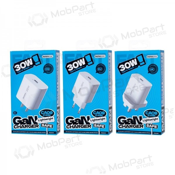 Telefonladdare Remax CA09 30 W USB-C vit