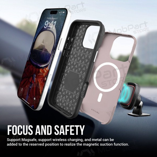 Mobilskal / fodral Perfectionists Triangle Mag Case Apple iPhone 12 Pro Max rožinio aukso Mobilskal / fodral Perfectionists Triangle Mag Case Apple iPhone 12 Pro Max rožinio aukso