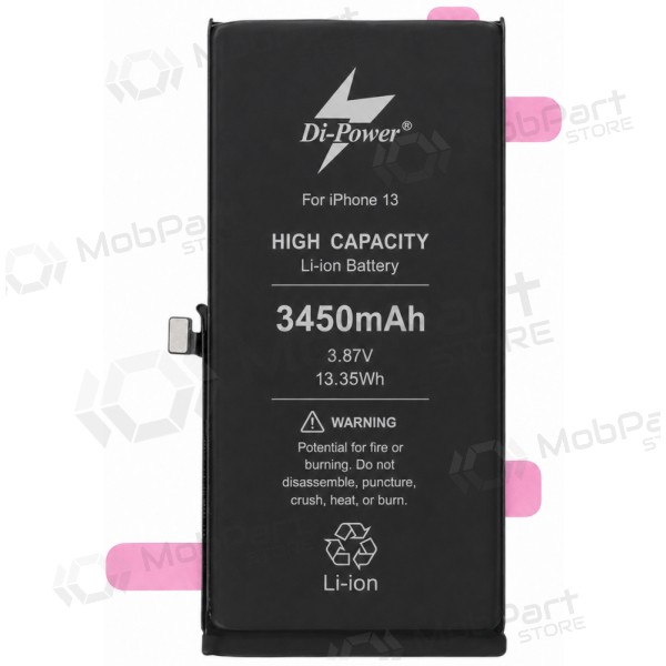 Akumuliatorius "Di-Power" (ökad volym) avsedd iPhone 13 3450mAh