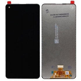 Ekranas Samsung A217F A21smed lietimui jautriu stikliuku (NO FRAME) original (service pack)