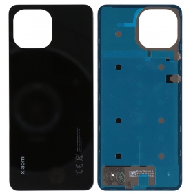 Xiaomi Mi 11 Lite 4G / 5G / 5G NE baksida / batterilucka (svart) (original) (service pack)