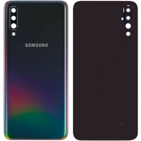 Samsung A505 Galaxy A50 2019 baksida / batterilucka (svart) (begagnad grade C, original)