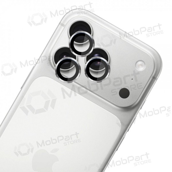 Apple iPhone 18 Pro, 18 Pro Max skärmskydd härdat glas för kamera "3MK Lens Pro" (silver)
