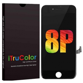 Apple iPhone 8 Plus skärm (vit) (Premium)
