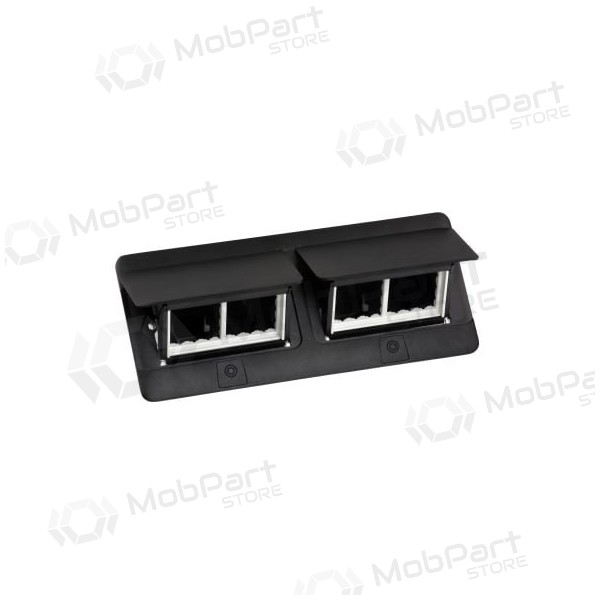 Įleidžiama modulinė dėžutė 2x4 mod. Legrand 654005 (metalinė, svart)