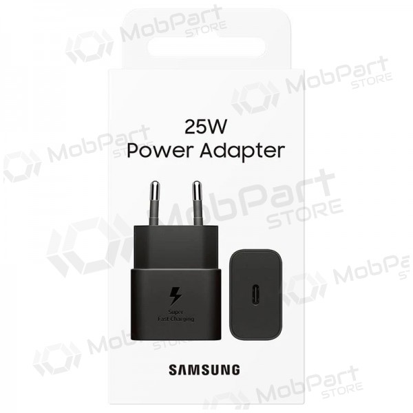Laddare original Samsung EP-T2510NBEGEU 25W förpackningen innehåller svart