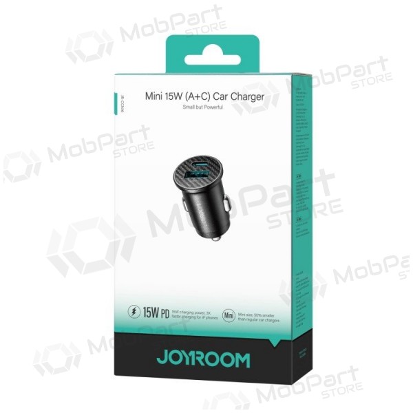 Billaddare Joyroom JR-CCN16 USB-A/USB-C 15W svart