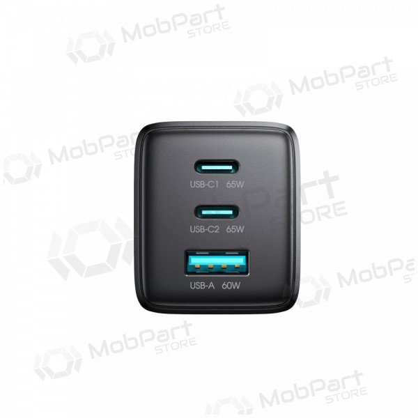 Telefonladdare Hoco N66 35 W GaN USB-C + USB-A med Lightning-kabel 1 m vit