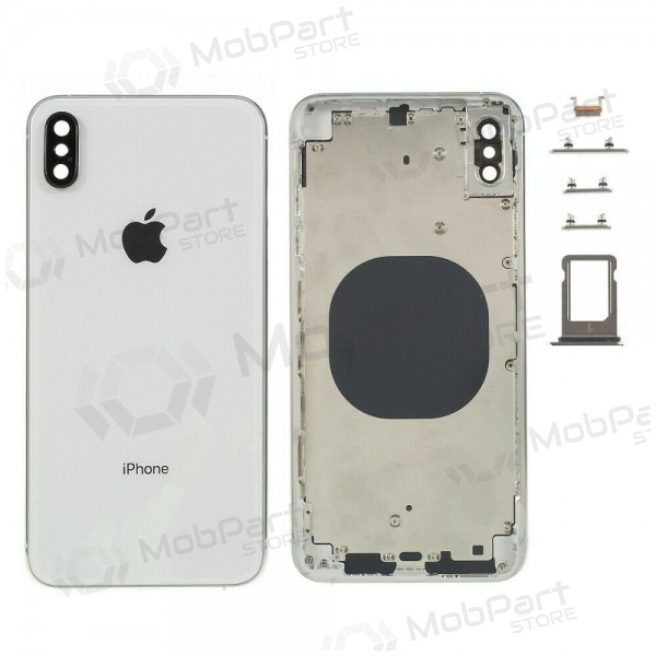 Apple iPhone XS bakre batterilucka silver (vit) full