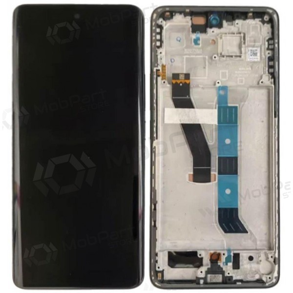 Xiaomi Poco M8 5G skärm (svart) (med ram) (original)