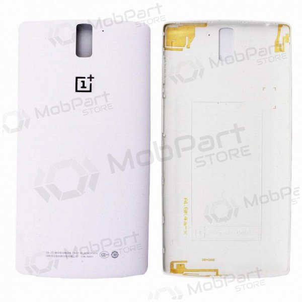 OnePlus One baksida / batterilucka (vit) (begagnad grade A, original)