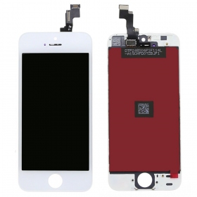 Apple iPhone SE / iPhone 5S skärm (vit)